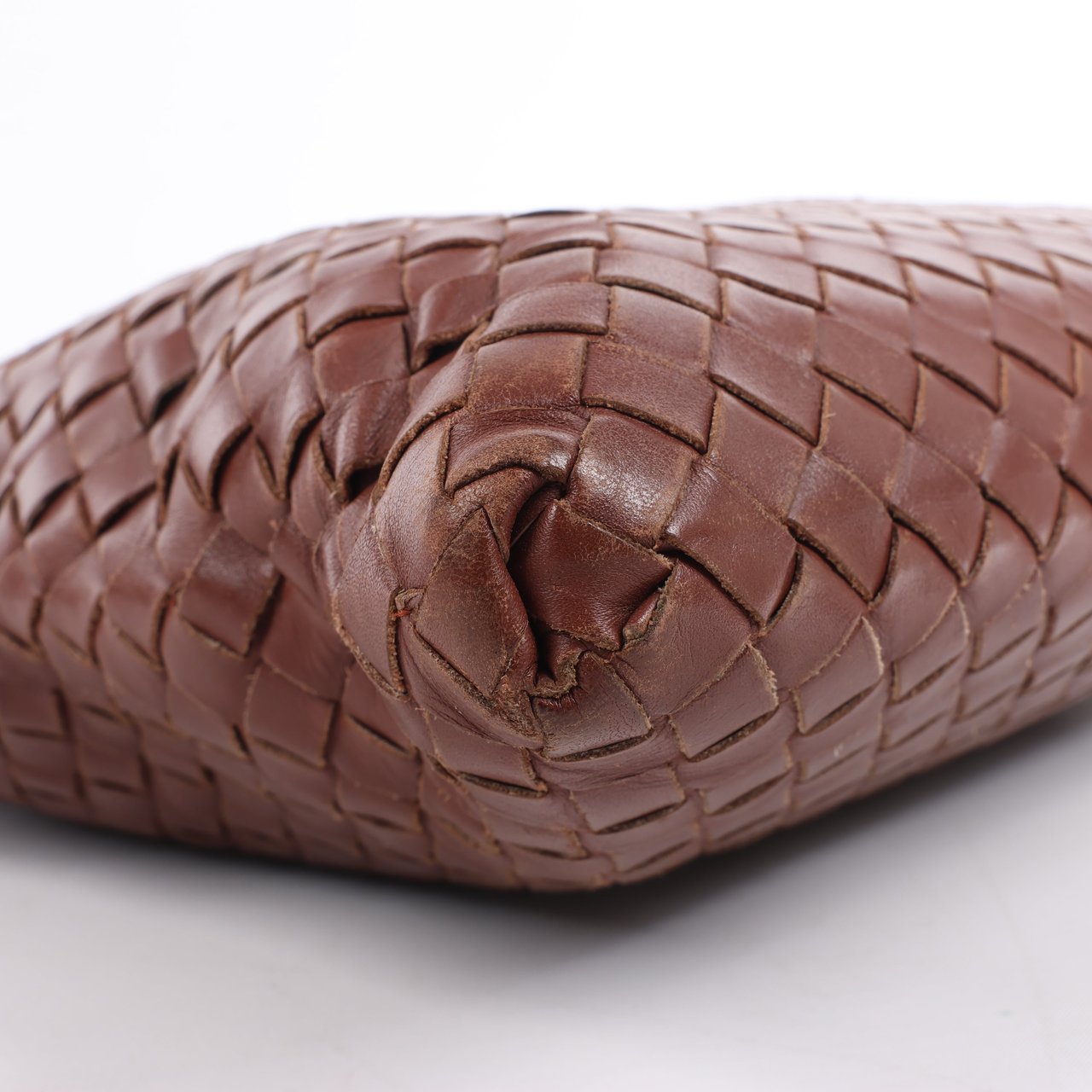 Bottega Veneta Bottega Veneta Nappa Intrecciato VN Crossbody Messenger Bag in Brown Bruin