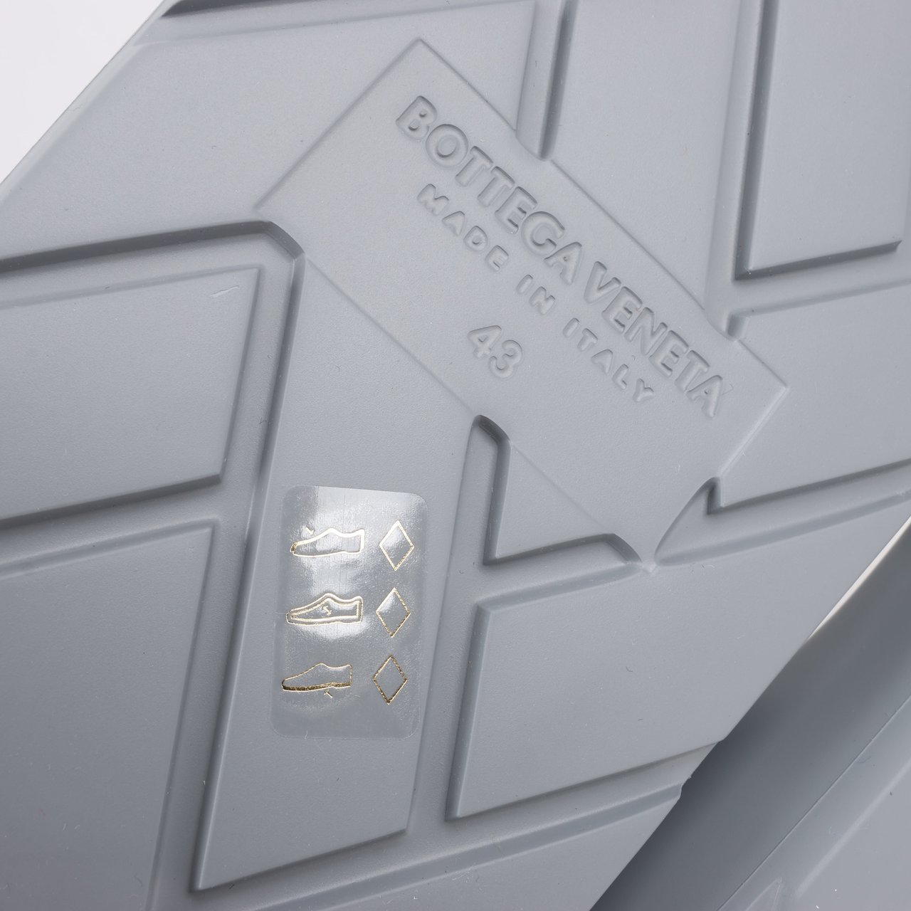 Bottega Veneta Bottega Veneta Rubber Band Sandals in Grey, Size 43 EU Grijs