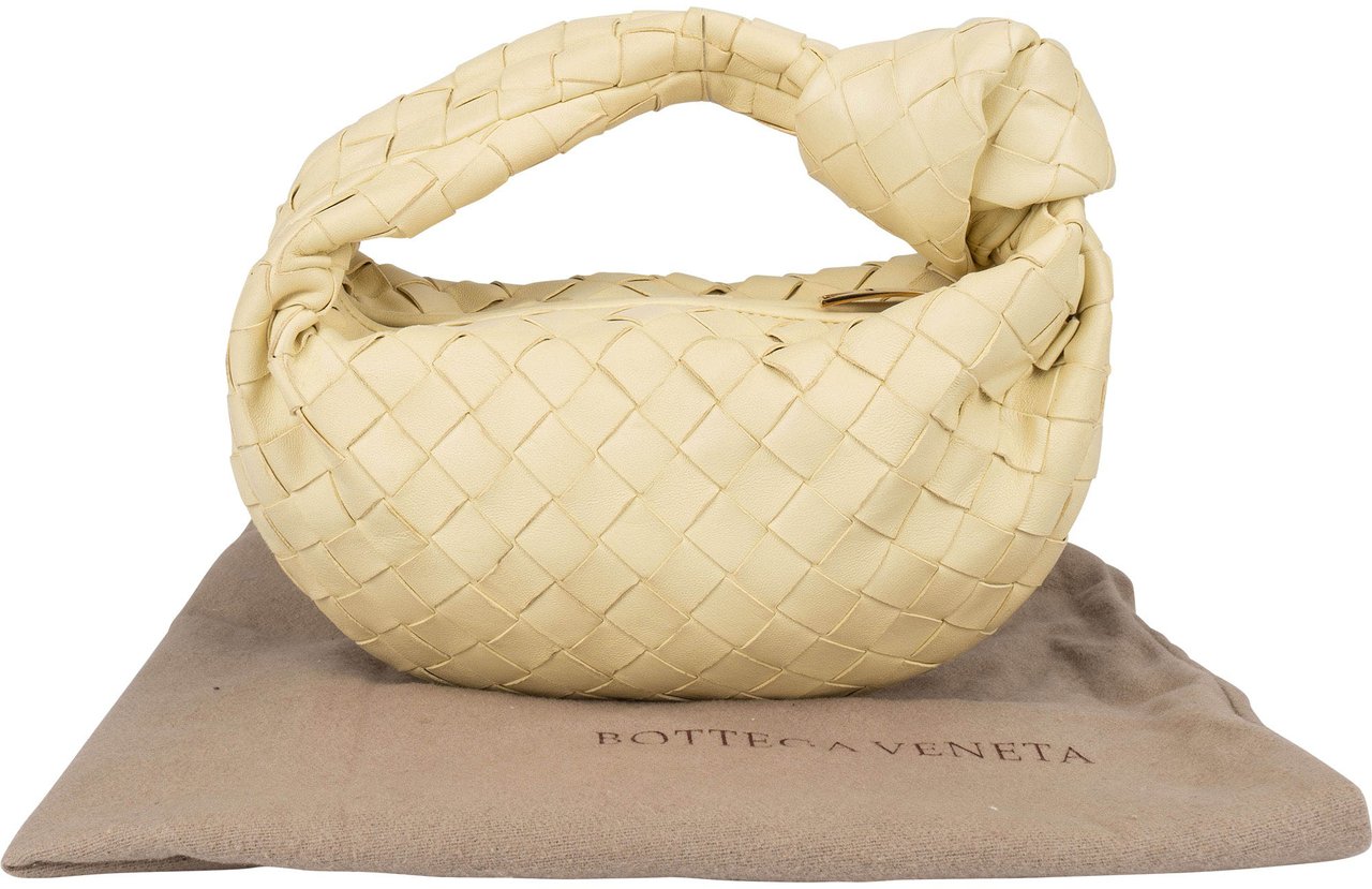 Bottega Veneta Bottega Veneta Intrecciato Leather Mini Jodie Handbag Porridge Divers