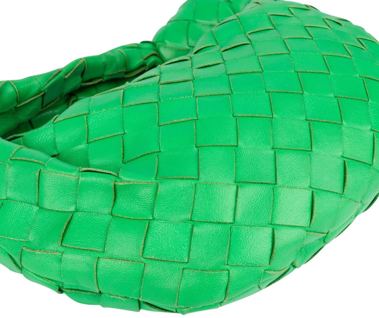 Bottega Veneta Bottega Veneta Intrecciato Leather Mini Jodie Handbag Groen