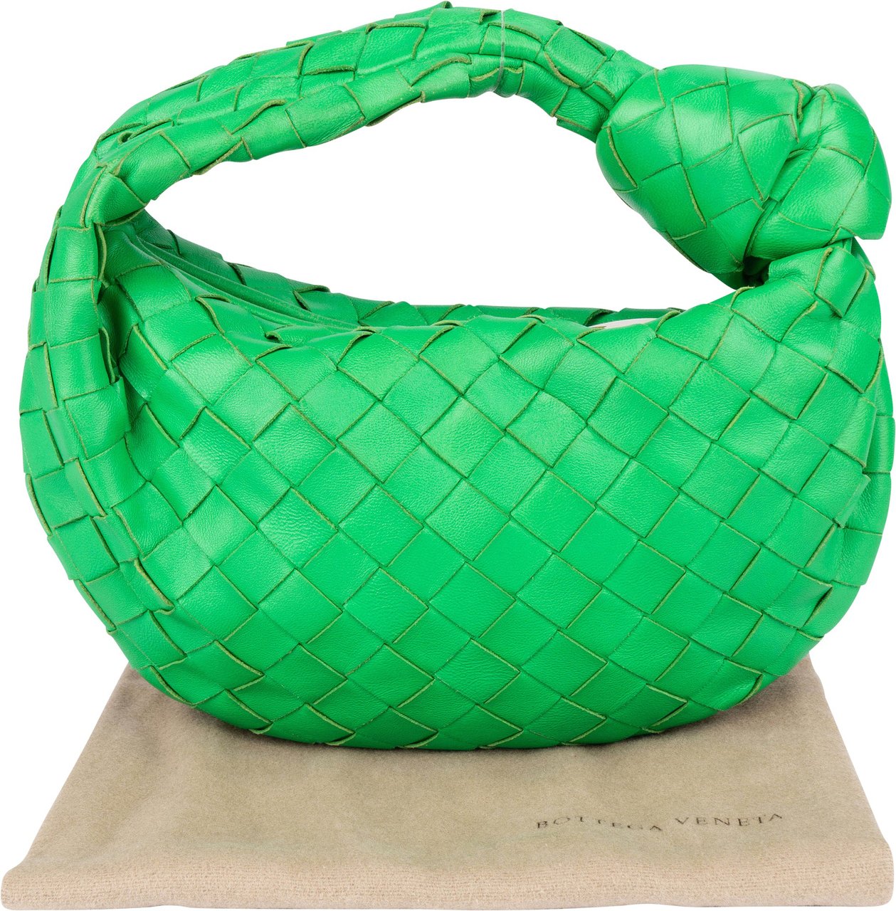 Bottega Veneta Bottega Veneta Intrecciato Leather Mini Jodie Handbag Groen