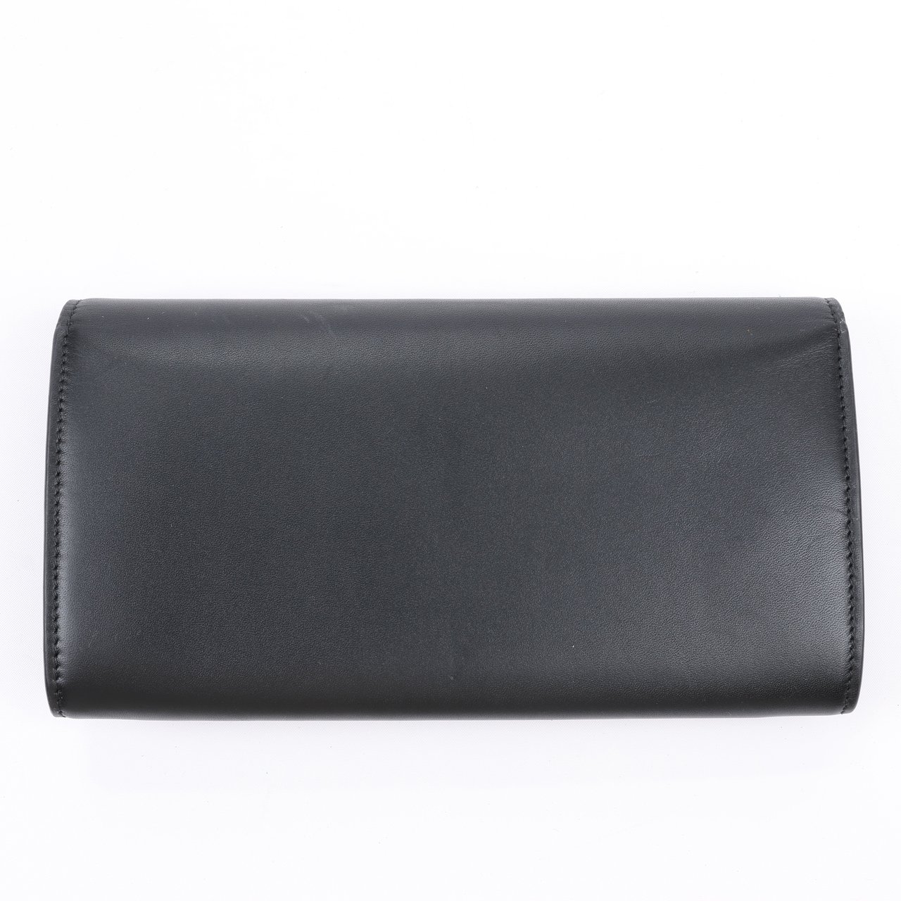 Bottega Veneta Bottega Veneta Black Smooth Leather Continental Wallet (Marketplaces) Zwart