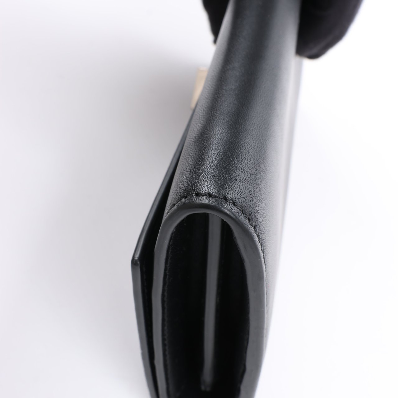 Bottega Veneta Bottega Veneta Black Smooth Leather Continental Wallet (Marketplaces) Zwart