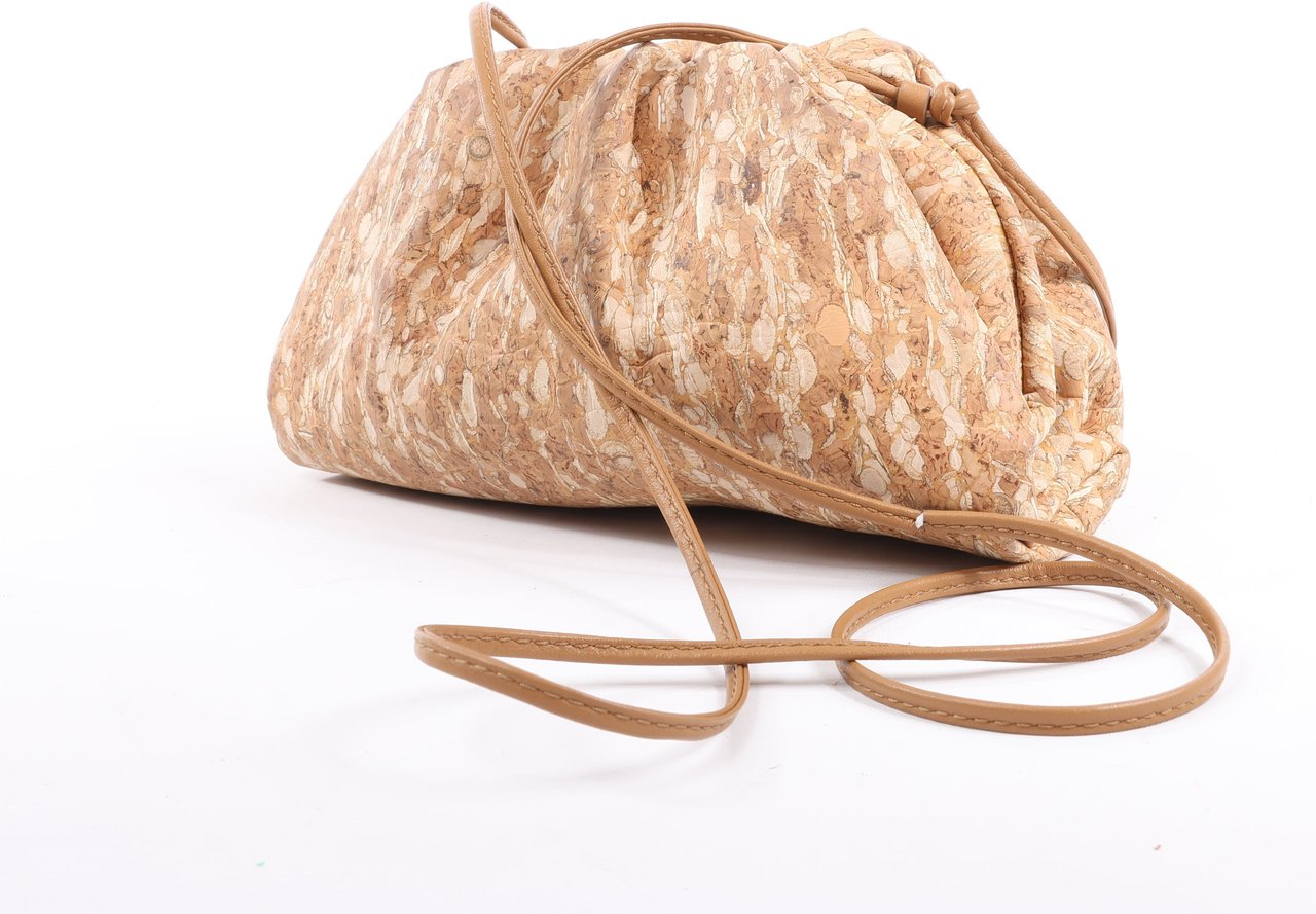 Bottega Veneta Bottega Veneta Mini The Pouch 20 Cork Crossbody bag in Beige Beige