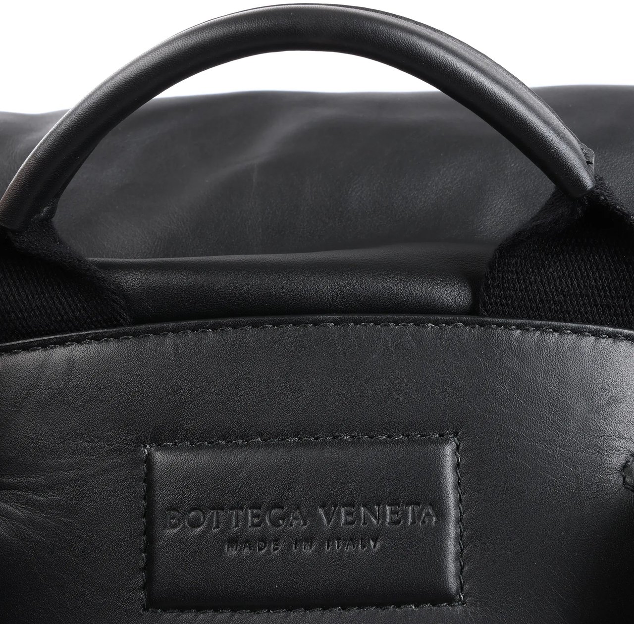 Bottega Veneta Bottega Veneta Perforated Leather Backpack in Black Zwart