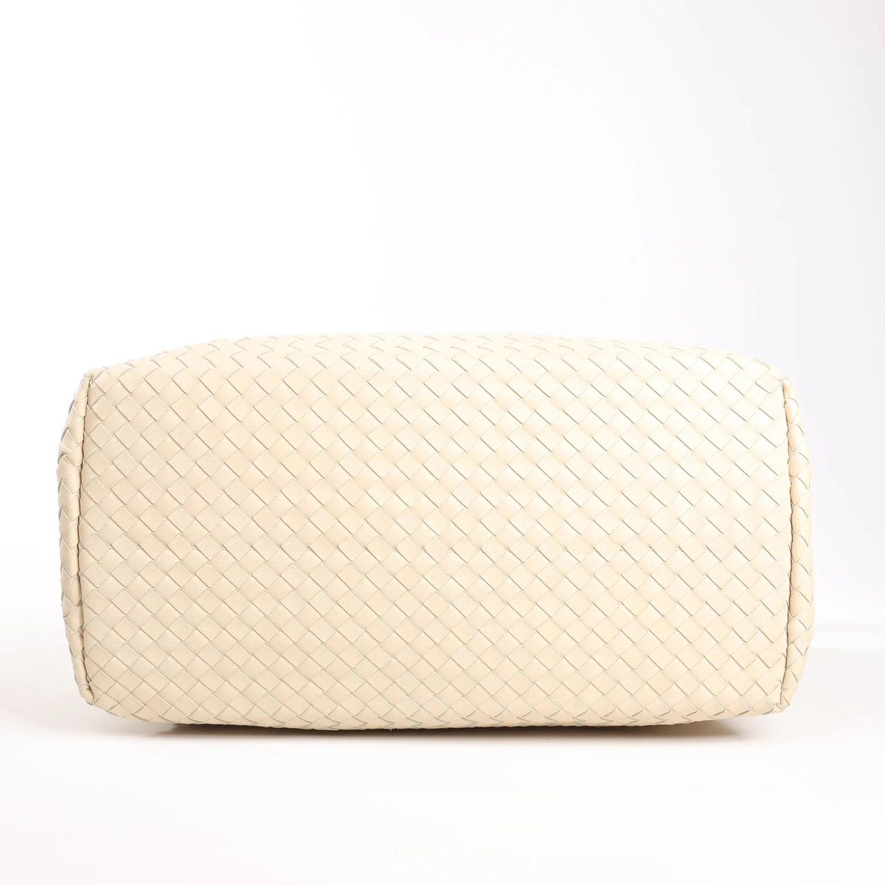 Bottega Veneta Bottega Veneta Intrecciato Roma Leather Handbag in Beige 171265 Beige