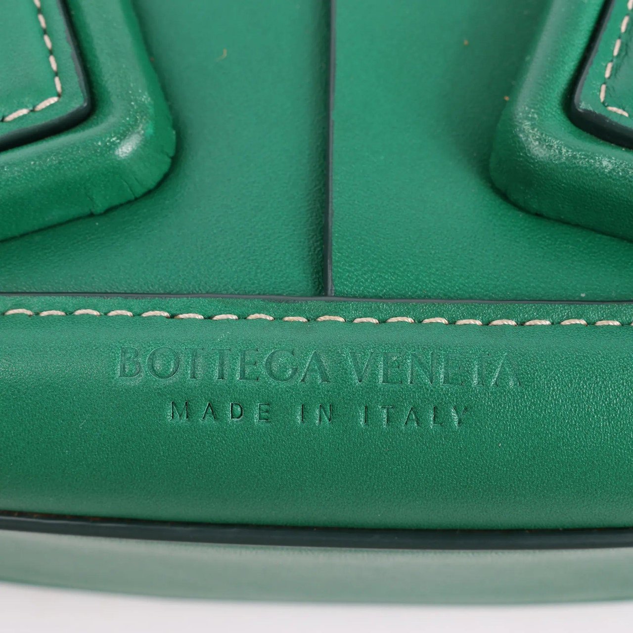 Bottega Veneta Bottega Veneta Arco Mini Leather Maxi Intrecciato 2Way Handbag in Green Groen