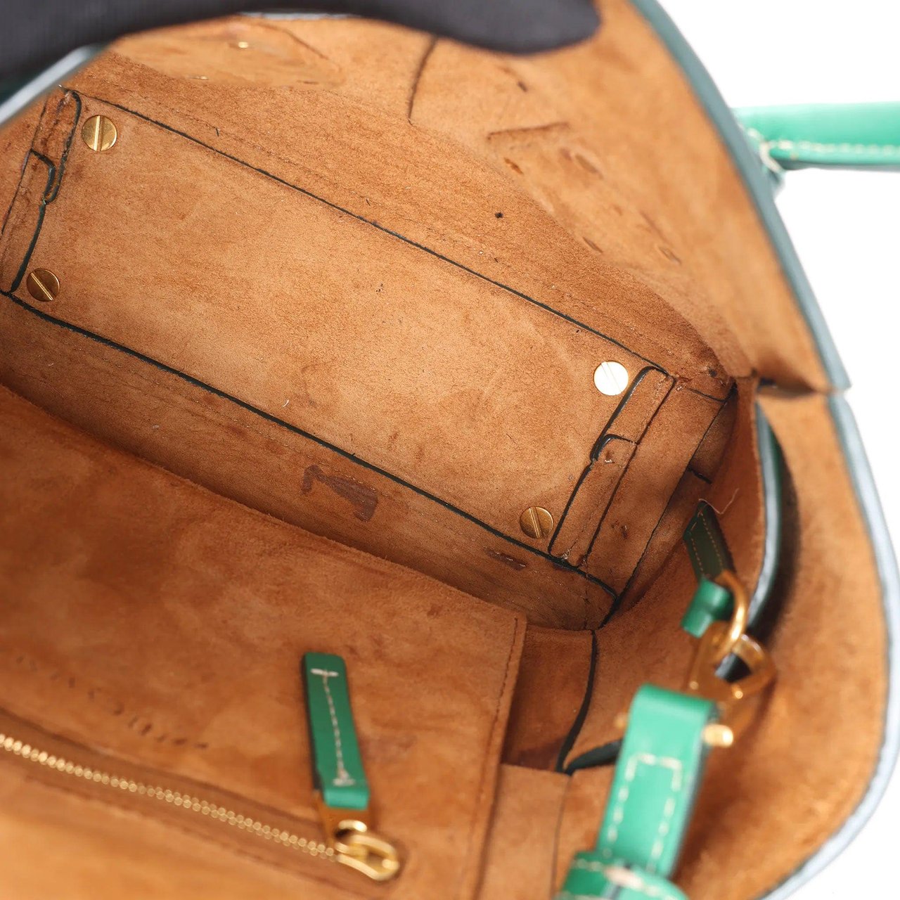 Bottega Veneta Bottega Veneta Arco Mini Leather Maxi Intrecciato 2Way Handbag in Green Groen