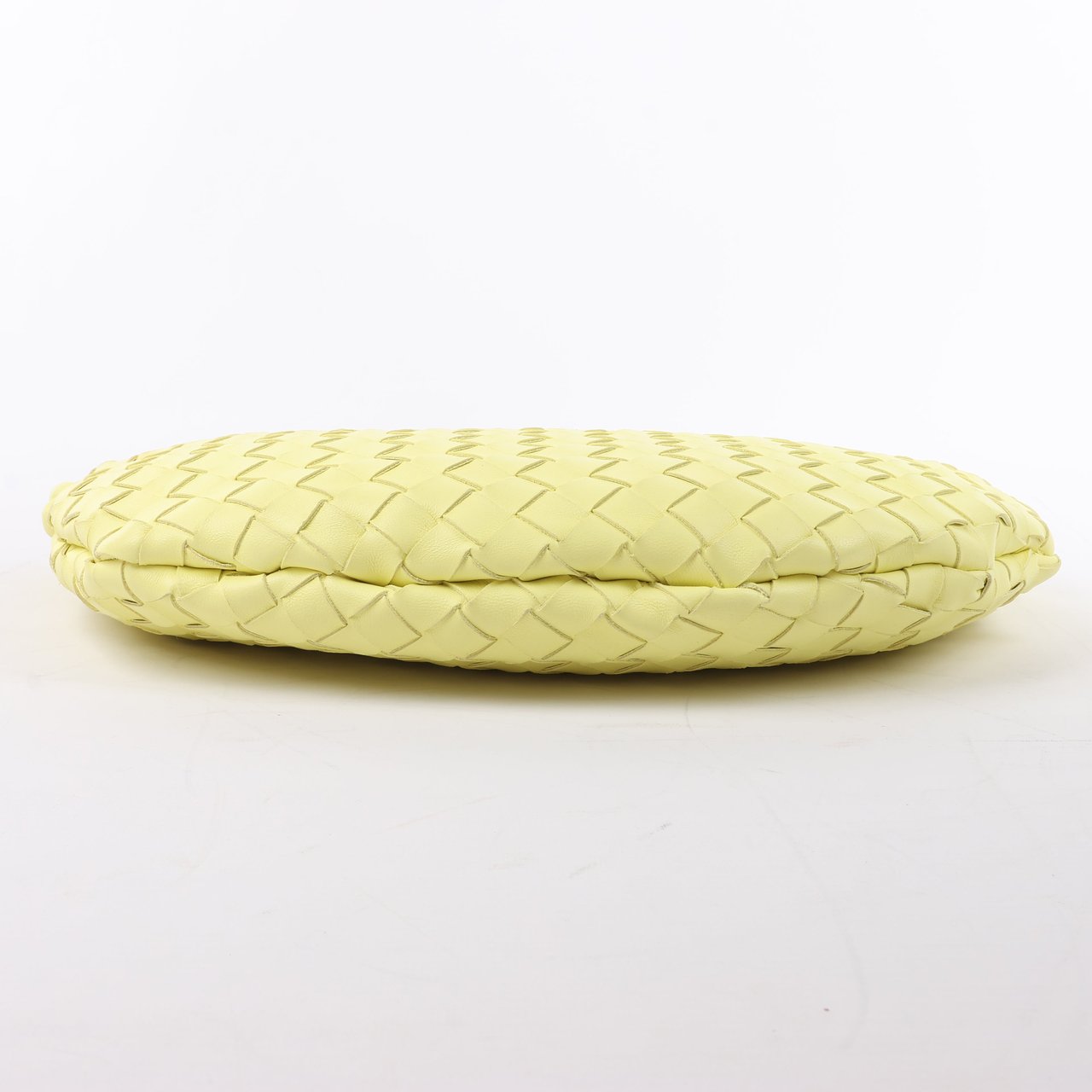 Bottega Veneta Bottega Veneta Intrecciato Medium Turns Pouch Leather Shoulder bag in Yellow Geel