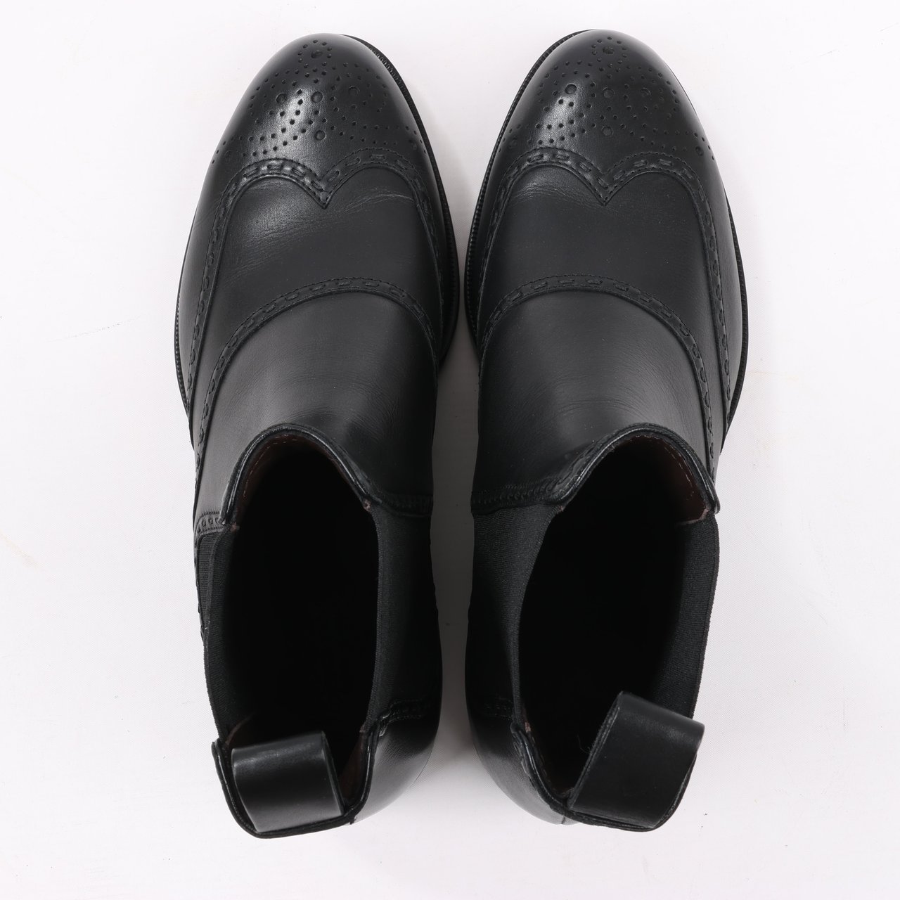 Bottega Veneta Bottega Veneta Leather x Fabric Side Gore Ankle Boots Black in Size 39 Zwart