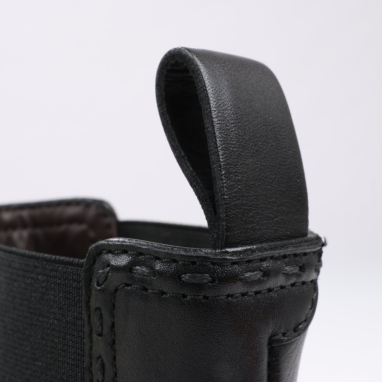 Bottega Veneta Bottega Veneta Leather x Fabric Side Gore Ankle Boots Black in Size 39 Zwart