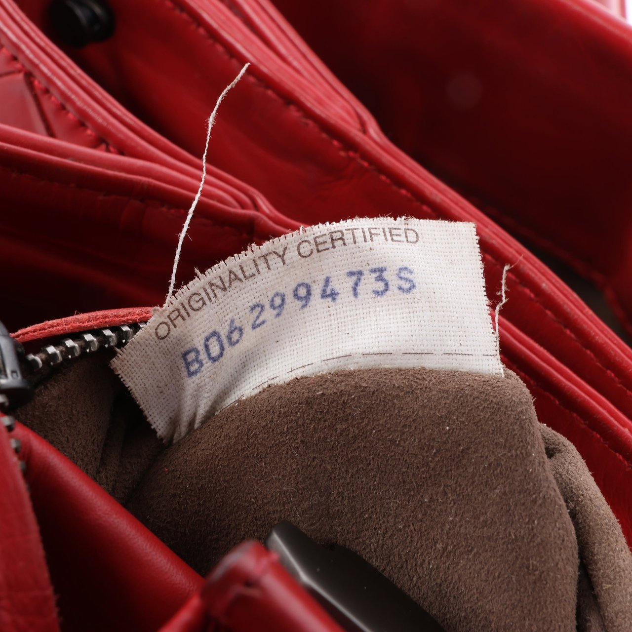 Bottega Veneta Bottega Veneta Intrecciato Roma Leather Handbag in Red Rood