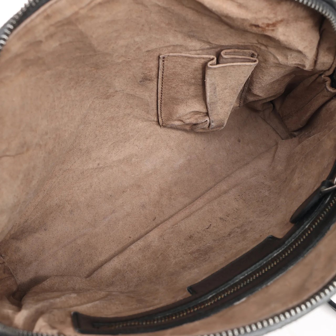 Bottega Veneta Bottega Veneta Nodini Intrecciato Leather Crossbody Bag in Black Zwart