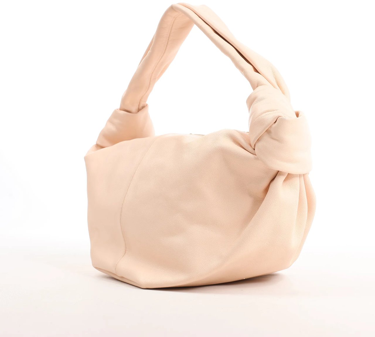 Bottega Veneta BOTTEGA VENETA Double Knot Mini Leather Handbag in Pink Roze