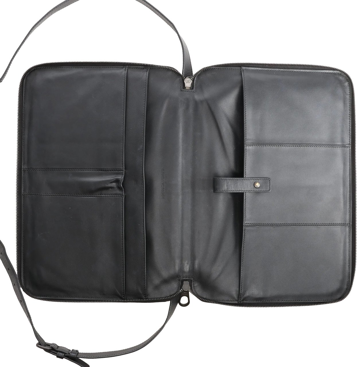 Bottega Veneta Bottega Veneta Intrecciato Crossbody Bag in Black Zwart