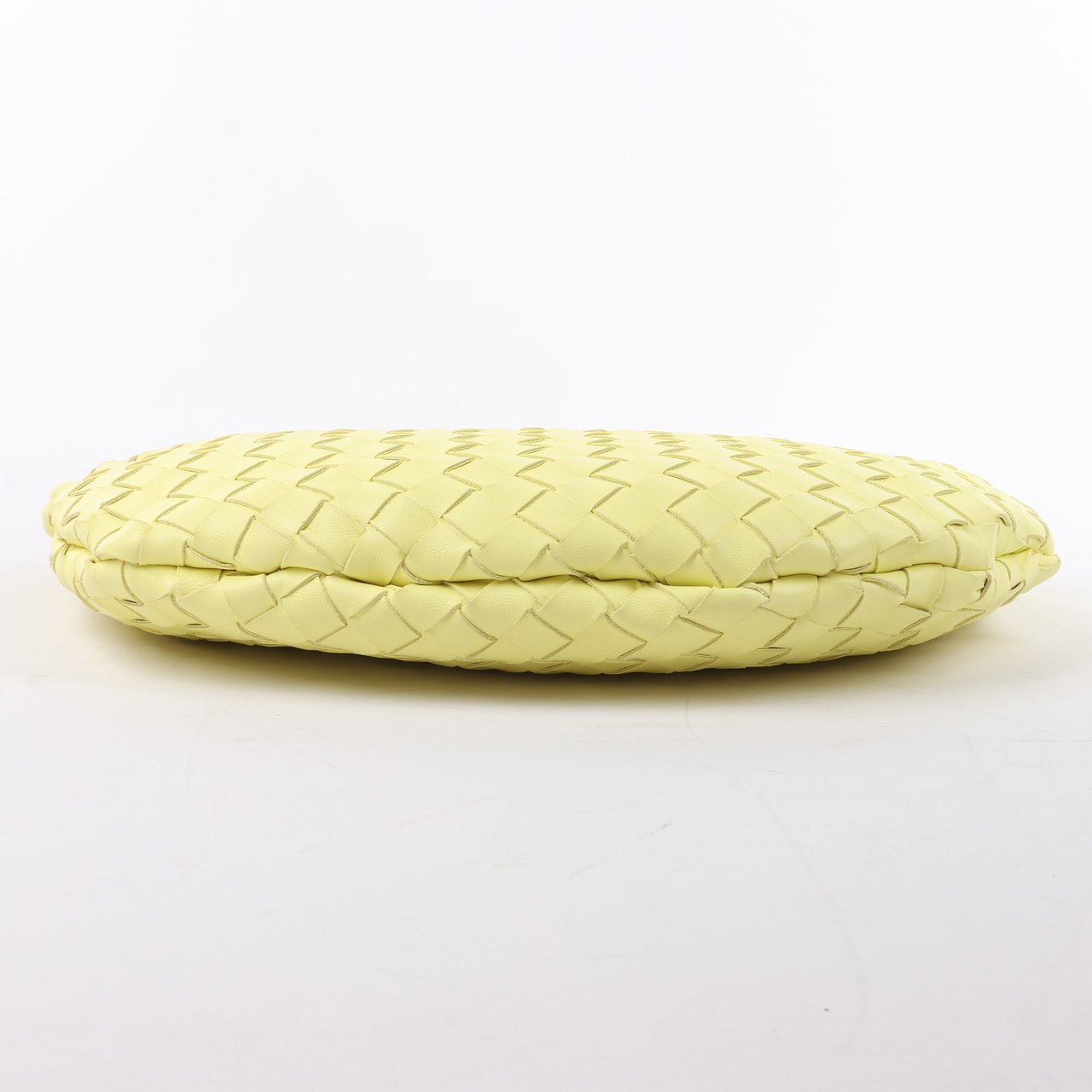 Bottega Veneta Bottega Veneta Intrecciato Medium Turns Pouch Leather Shoulder bag in Yellow Geel