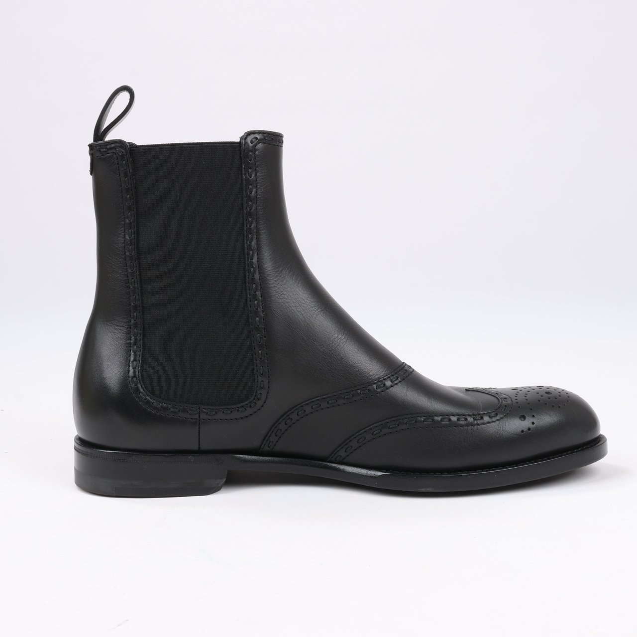 Bottega Veneta Bottega Veneta Leather x Fabric Side Gore Ankle Boots Black in Size 39 Zwart