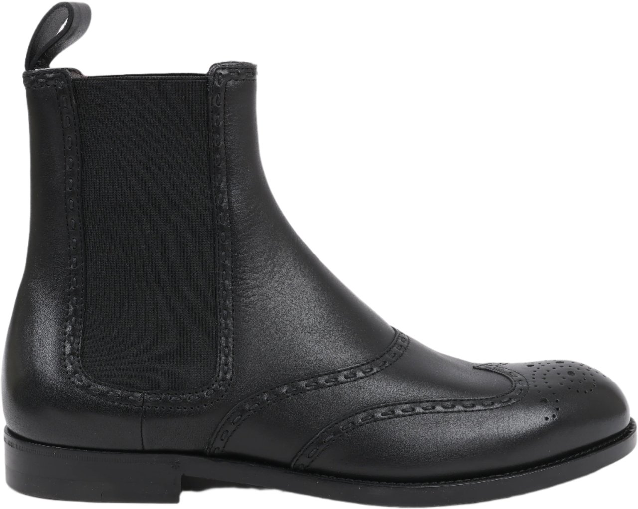 Bottega Veneta Bottega Veneta Leather x Fabric Side Gore Ankle Boots Black in Size 39 Zwart