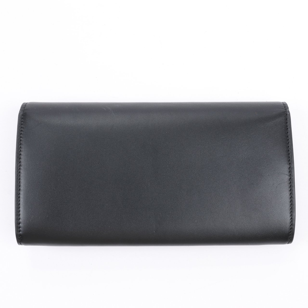 Bottega Veneta Bottega Veneta Black Smooth Leather Continental Wallet Zwart