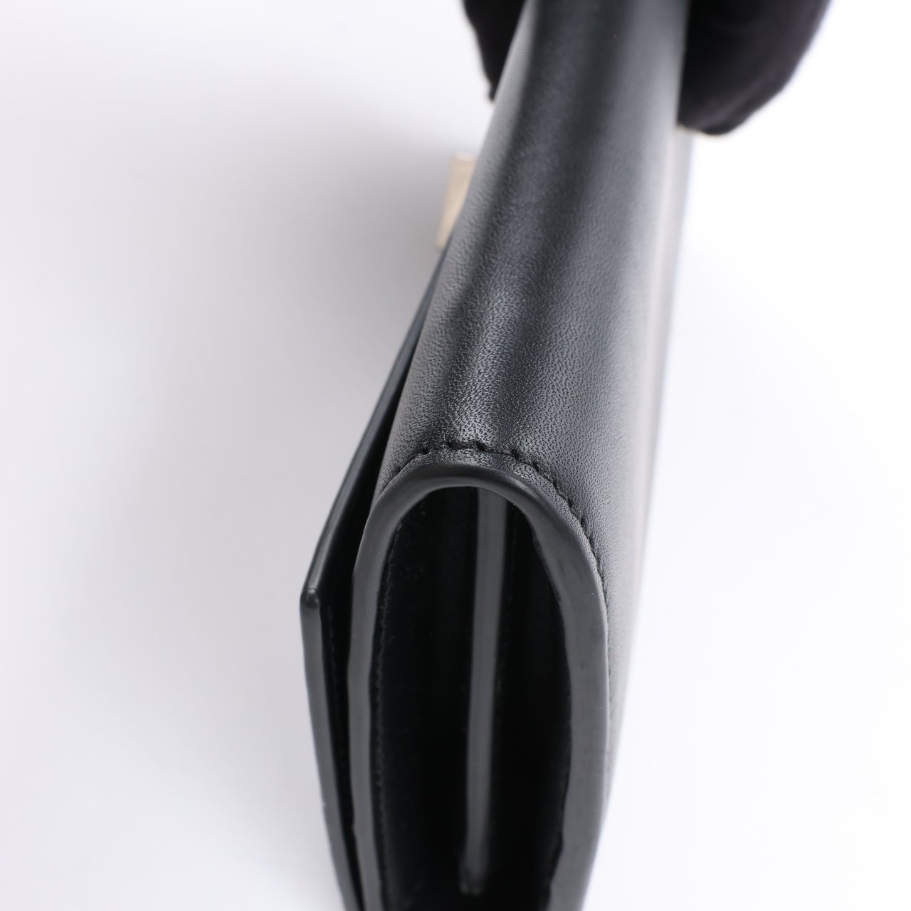 Bottega Veneta Bottega Veneta Black Smooth Leather Continental Wallet Zwart