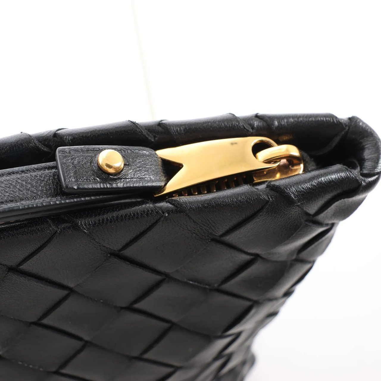 Bottega Veneta Bottega Veneta Intrecciato Leather Clutch bag in Black Zwart