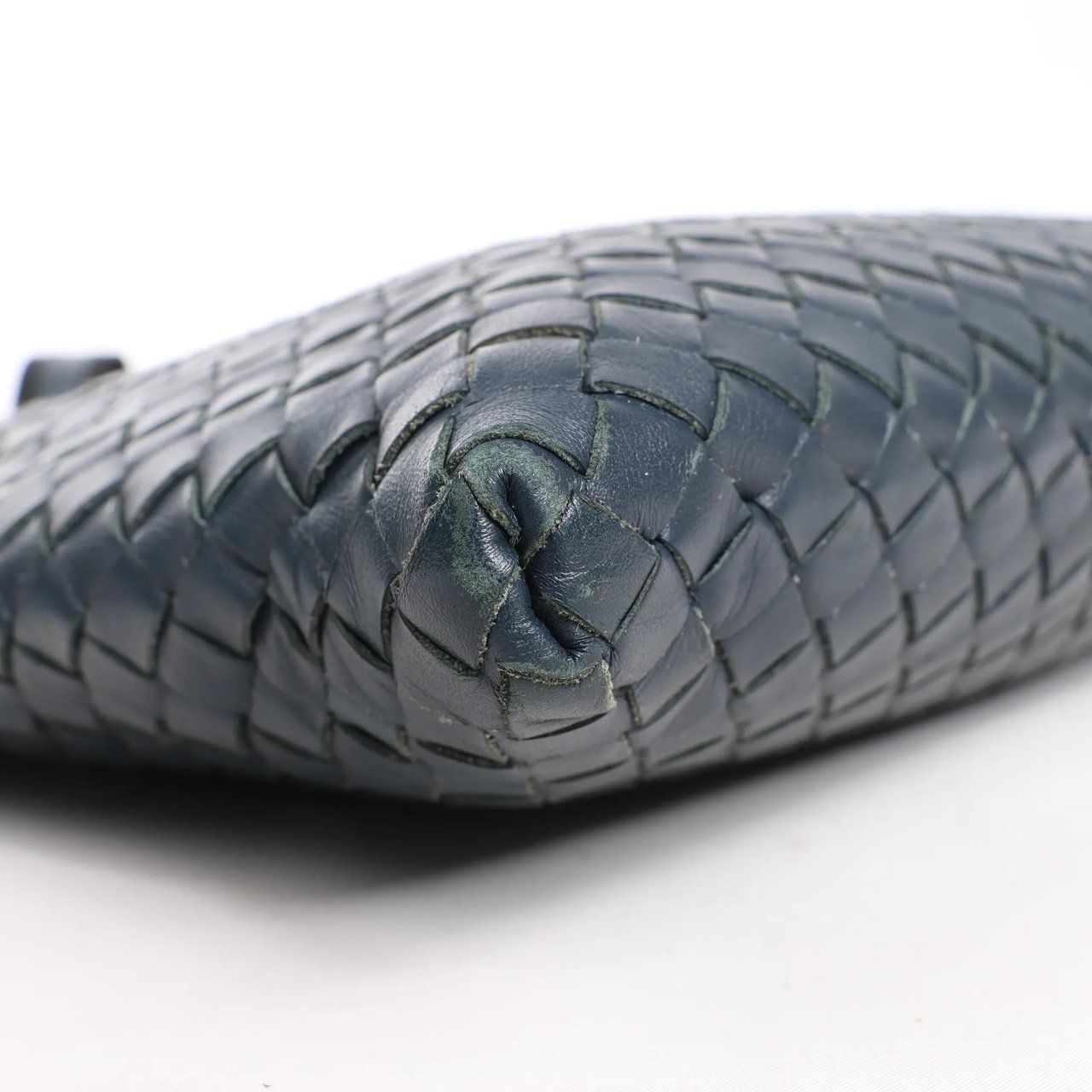 Bottega Veneta Bottega Veneta VN Intrecciato Crossbody Messenger Bag in Navy Blue Navy