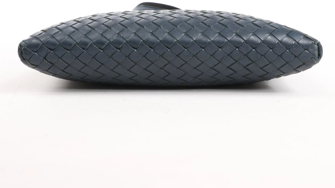 Bottega Veneta Bottega Veneta VN Intrecciato Crossbody Messenger Bag in Navy Blue Navy