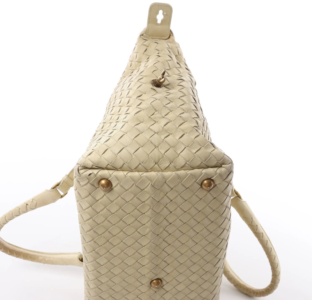 Bottega Veneta Montaigne Intrecciato Leather Shoulder Bag in Beige 173398 Beige