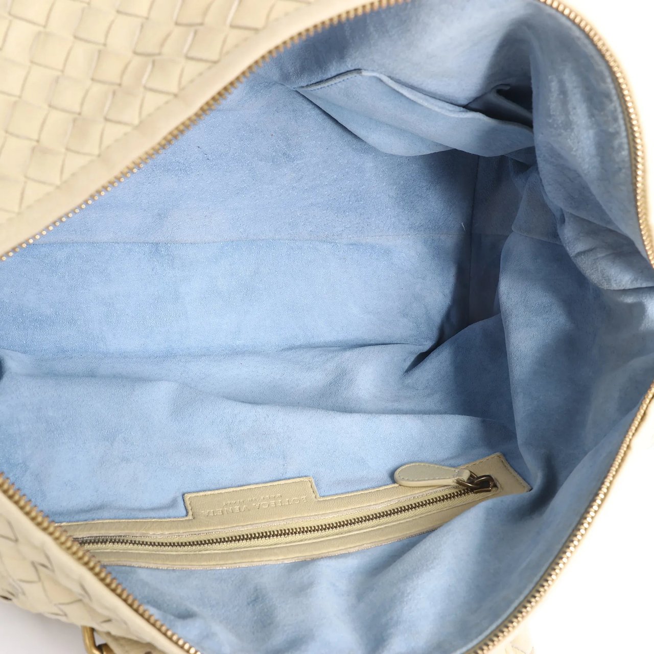 Bottega Veneta Montaigne Intrecciato Leather Shoulder Bag in Beige 173398 Beige