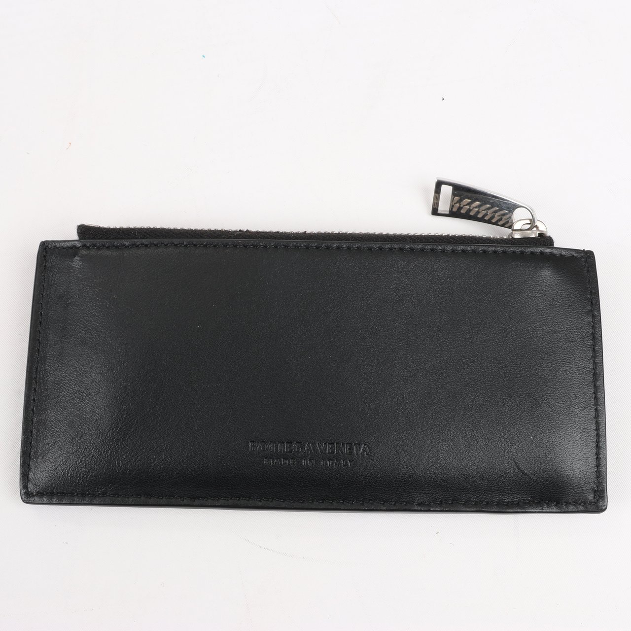 Bottega Veneta Leather Fragment Case in Black × Brown Divers