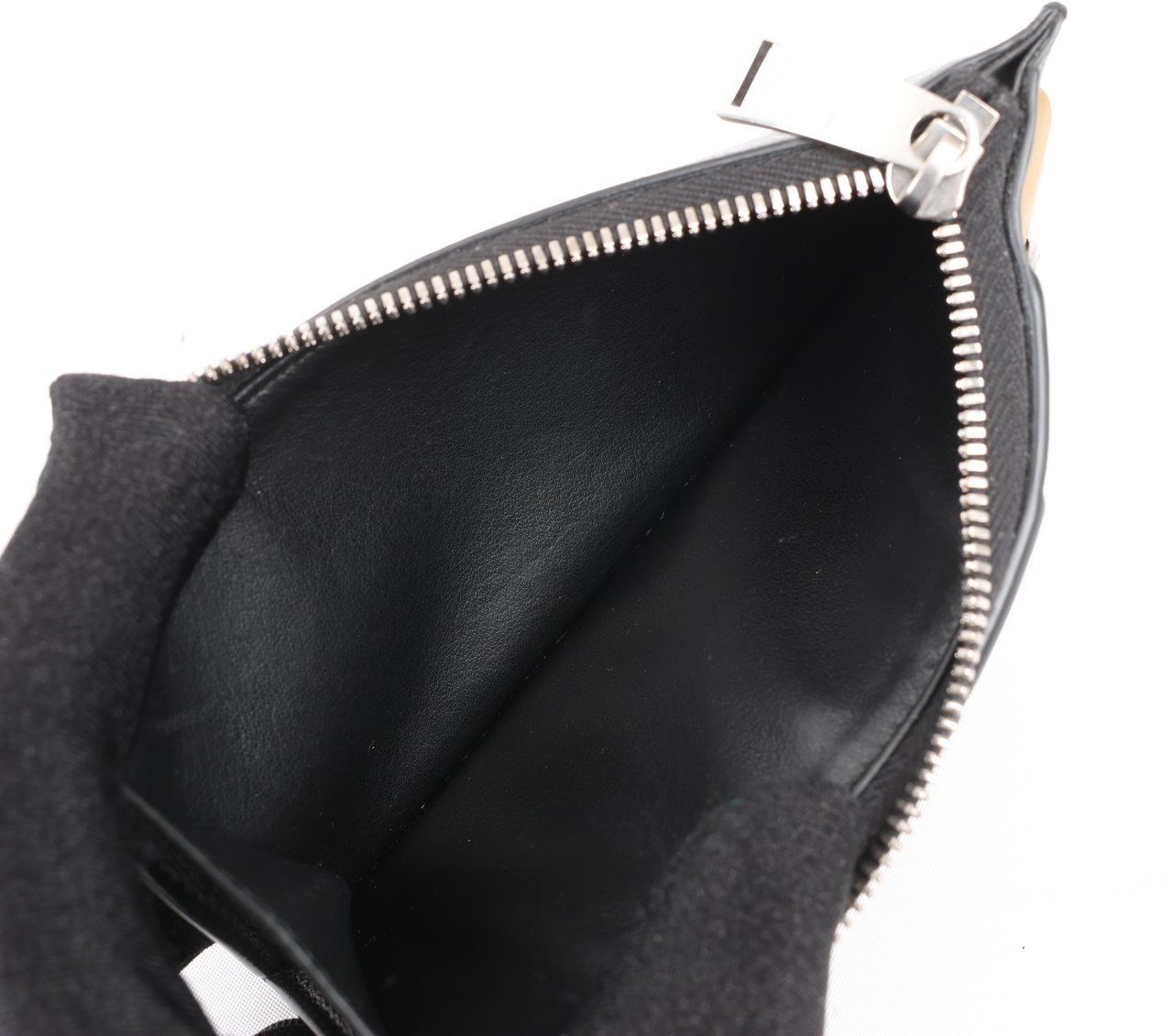 Bottega Veneta Leather Fragment Case in Black × Brown Divers