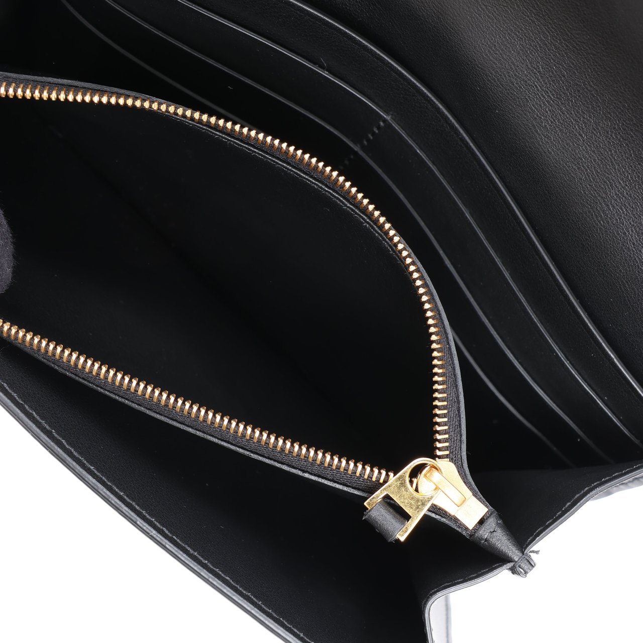 Bottega Veneta Black Smooth Leather Continental Wallet Zwart