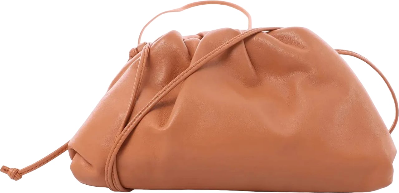 Bottega Veneta Mini The Pouch Leather Crossbody bag in Brown Bruin