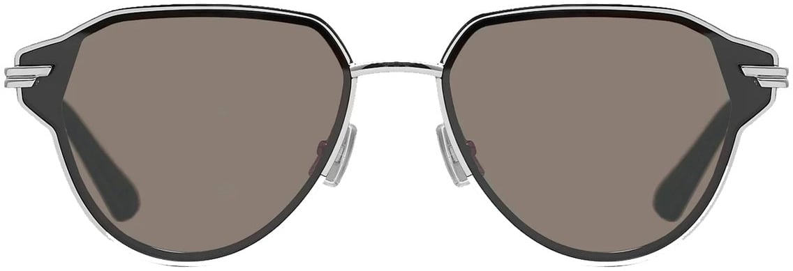 Bottega Veneta Bottega Veneta Glaze Aviator Sunglasses Zilver