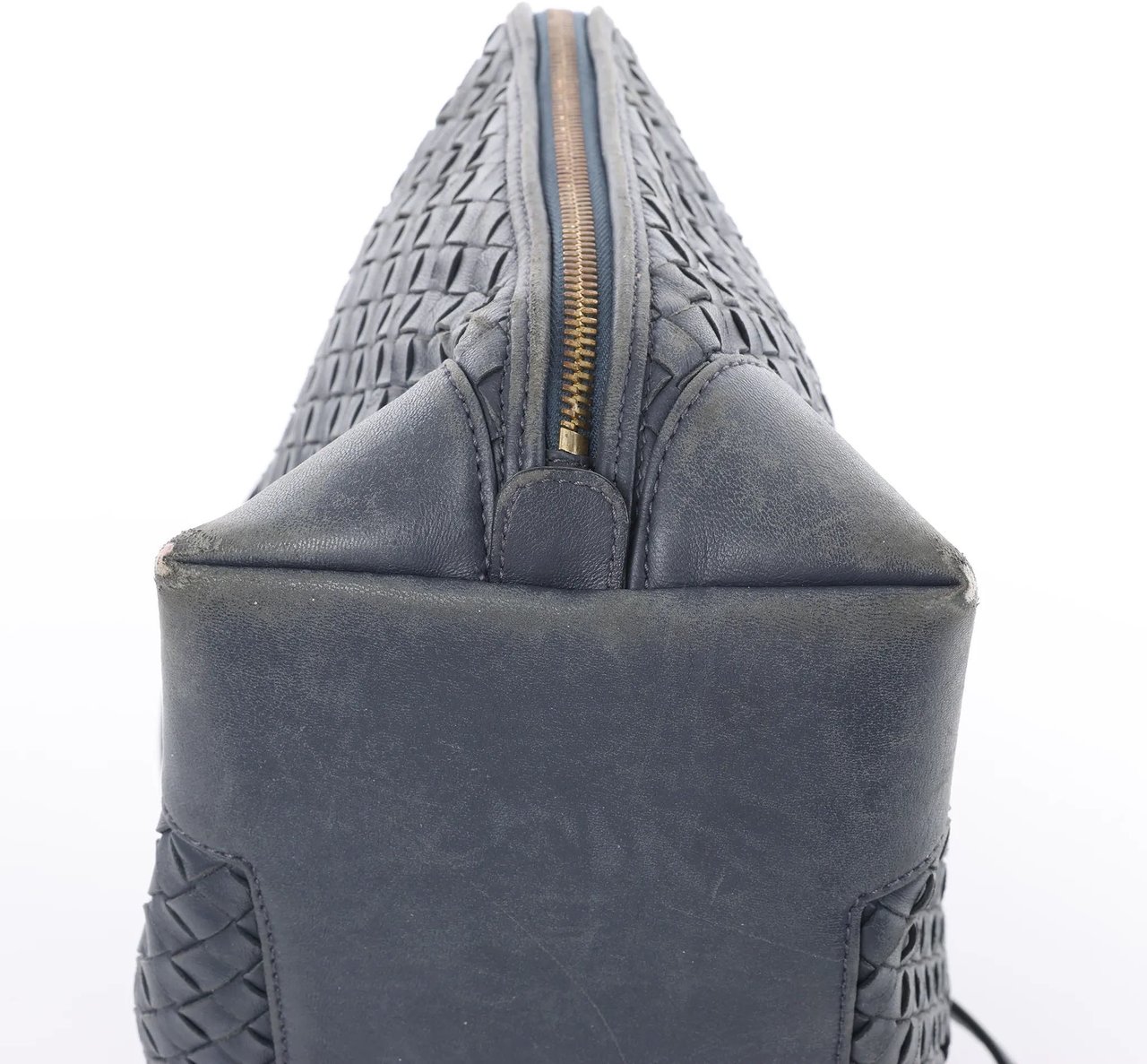 Bottega Veneta Intrecciato Leather 2Way Handbag in Navy Blue 194403 Navy