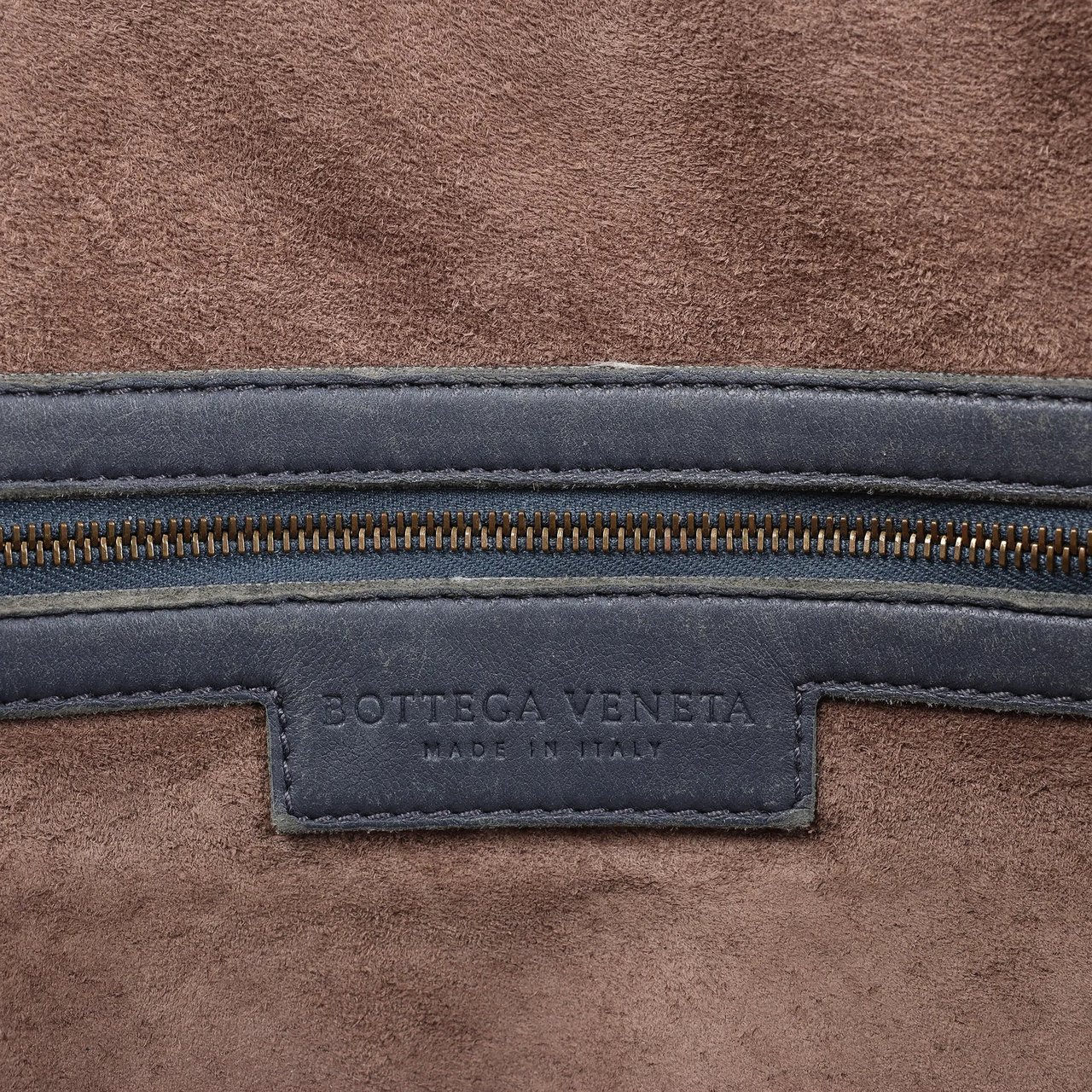 Bottega Veneta Intrecciato Leather 2Way Handbag in Navy Blue 194403 Navy