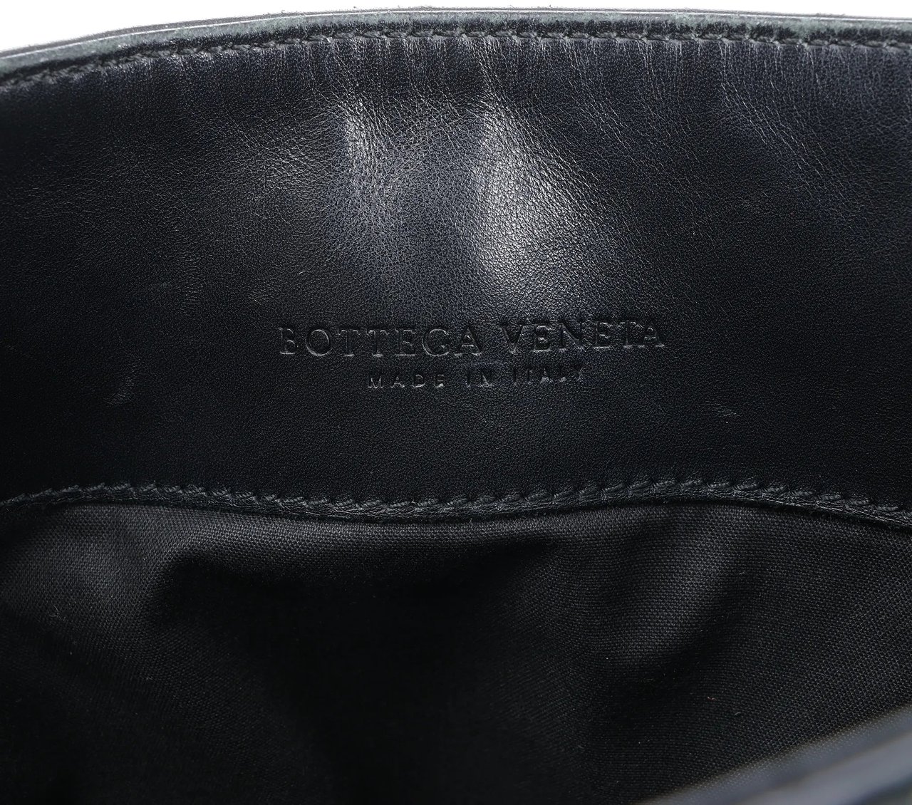 Bottega Veneta VN Intrecciato Crossbody Messenger Bag in Black Zwart