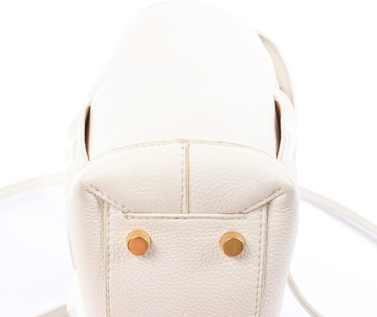 Bottega Veneta Arco Mini Leather Maxi Intrecciato 2Way Handbag in White Divers