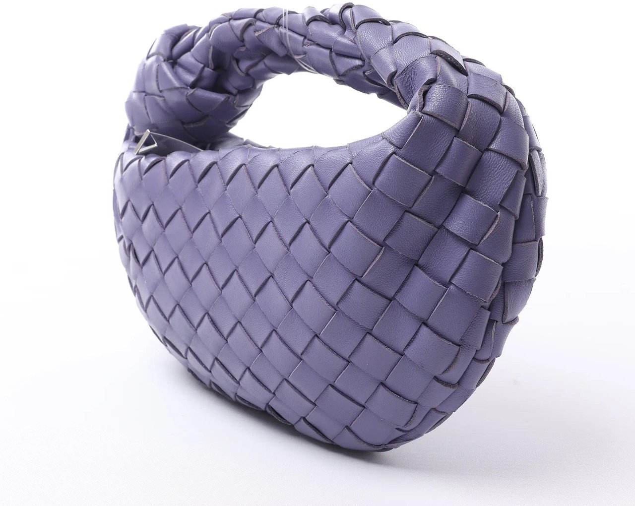 Bottega Veneta Jodie Mini Intrecciato Leather Handbag in Purple Divers