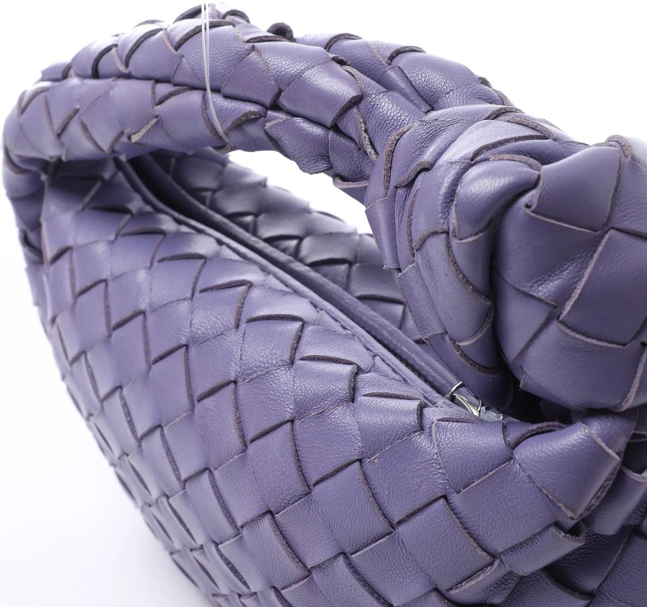 Bottega Veneta Jodie Mini Intrecciato Leather Handbag in Purple Divers