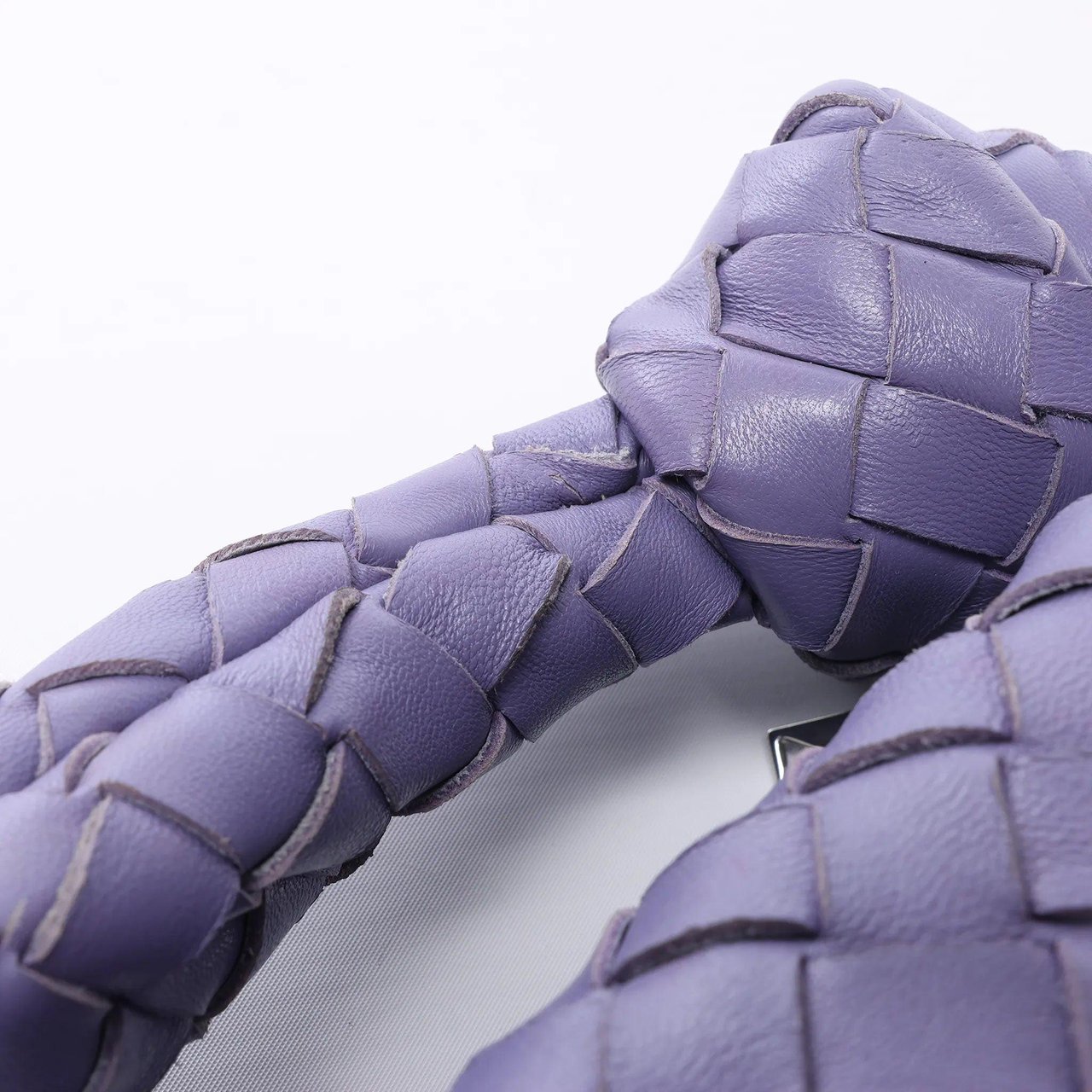 Bottega Veneta Jodie Mini Intrecciato Leather Handbag in Purple Divers