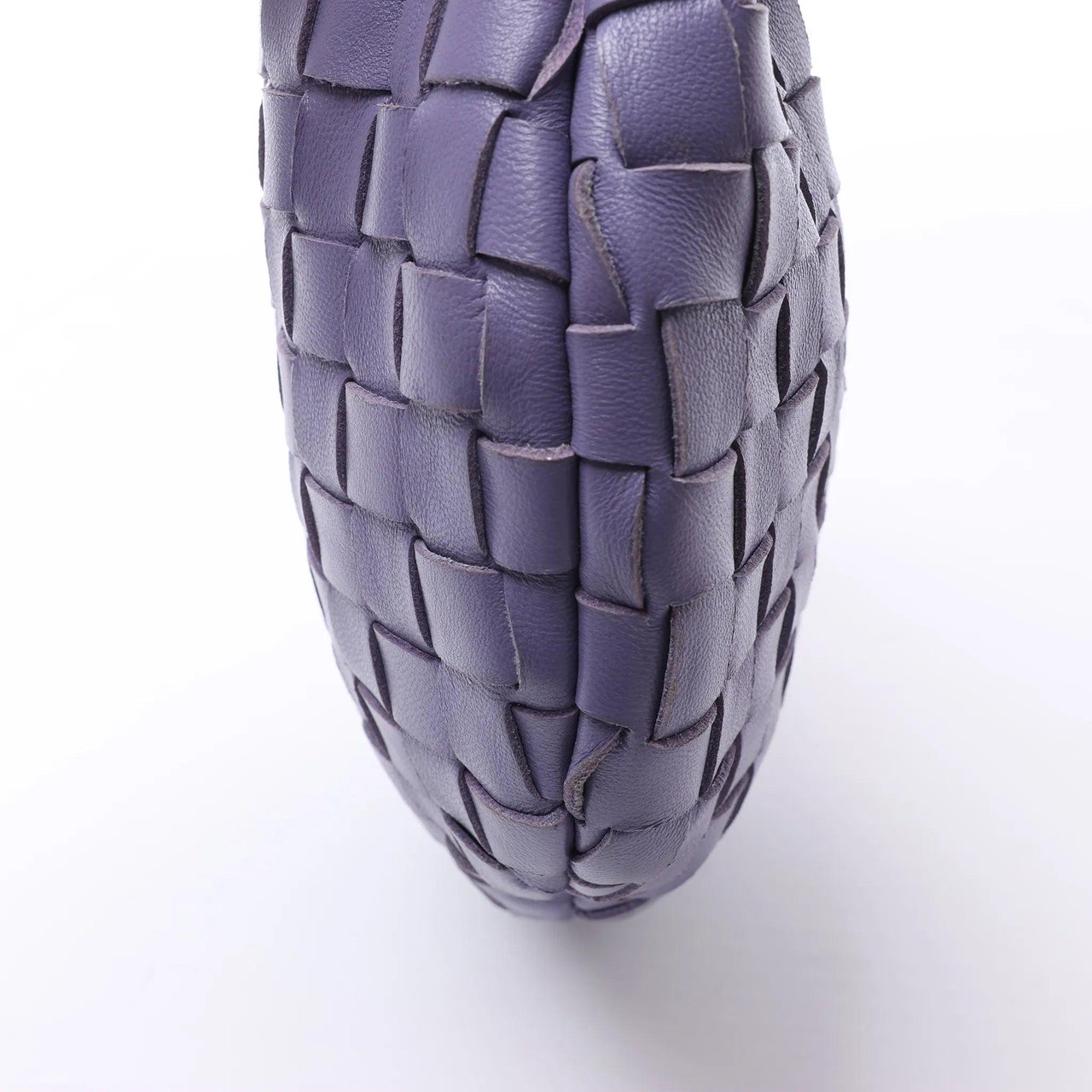 Bottega Veneta Jodie Mini Intrecciato Leather Handbag in Purple Divers