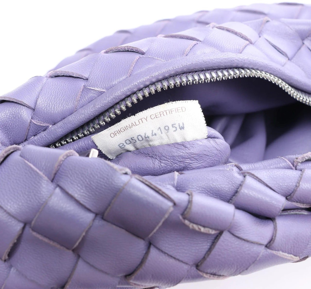 Bottega Veneta Jodie Mini Intrecciato Leather Handbag in Purple Divers