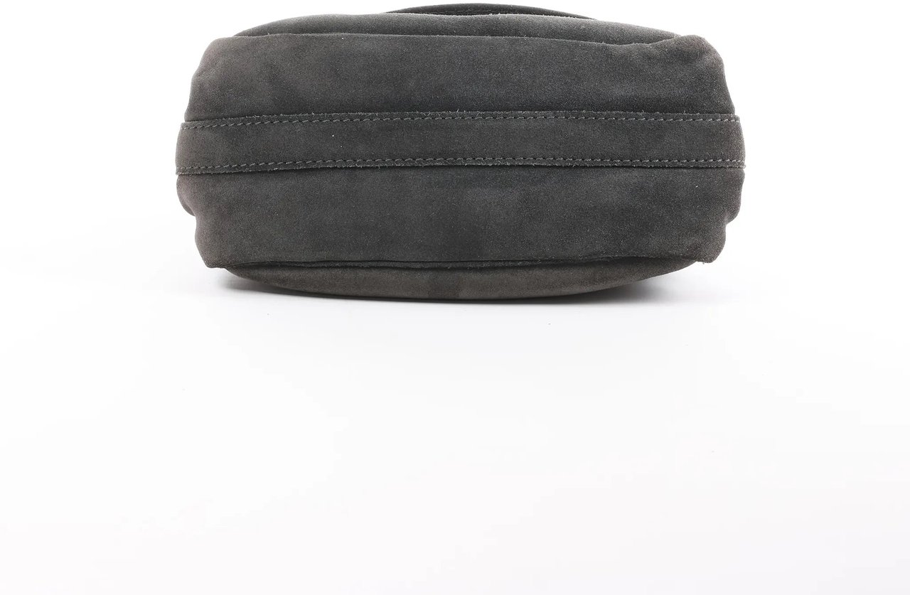 Bottega Veneta Suede 2Way Handbag in Gray Grijs