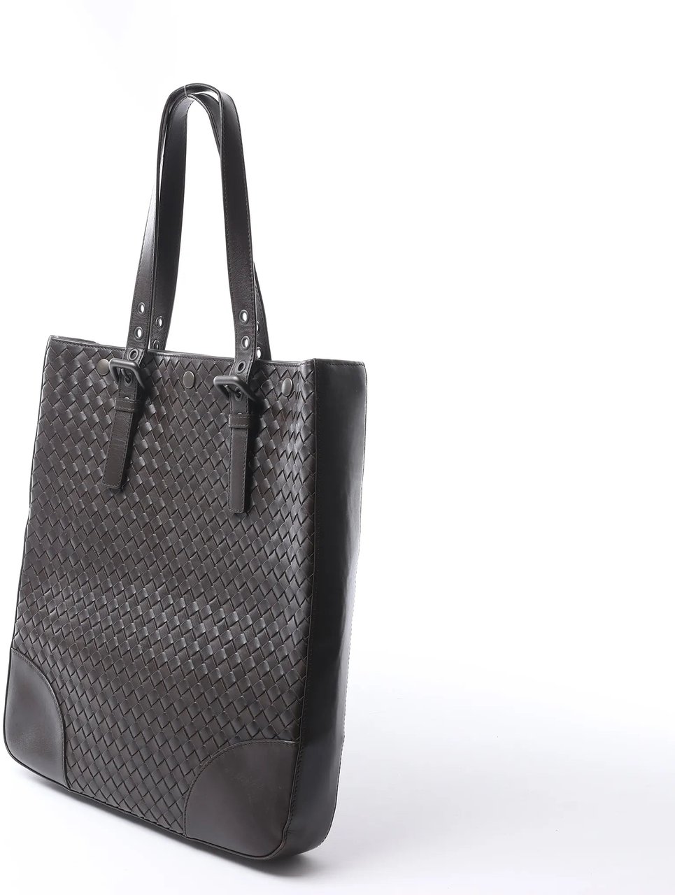 Bottega Veneta Intrecciato Leather Shoulder Bag in Brown Bruin