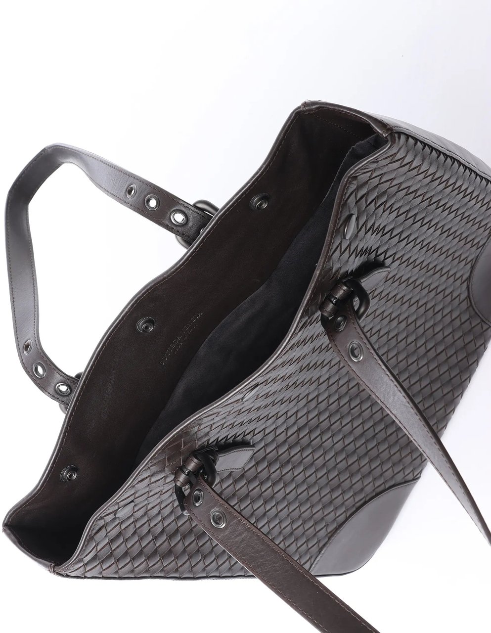 Bottega Veneta Intrecciato Leather Shoulder Bag in Brown Bruin