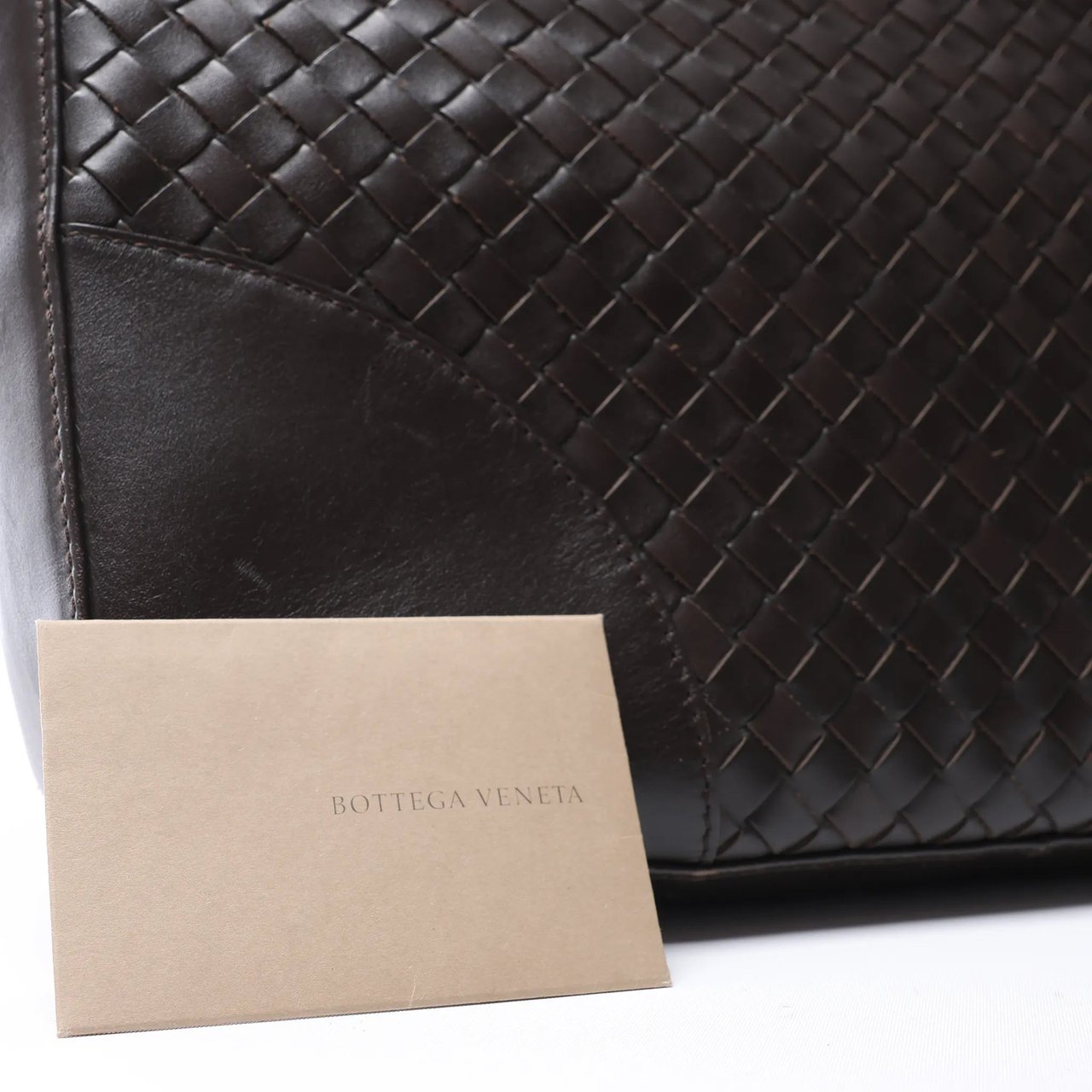 Bottega Veneta Intrecciato Leather Shoulder Bag in Brown Bruin