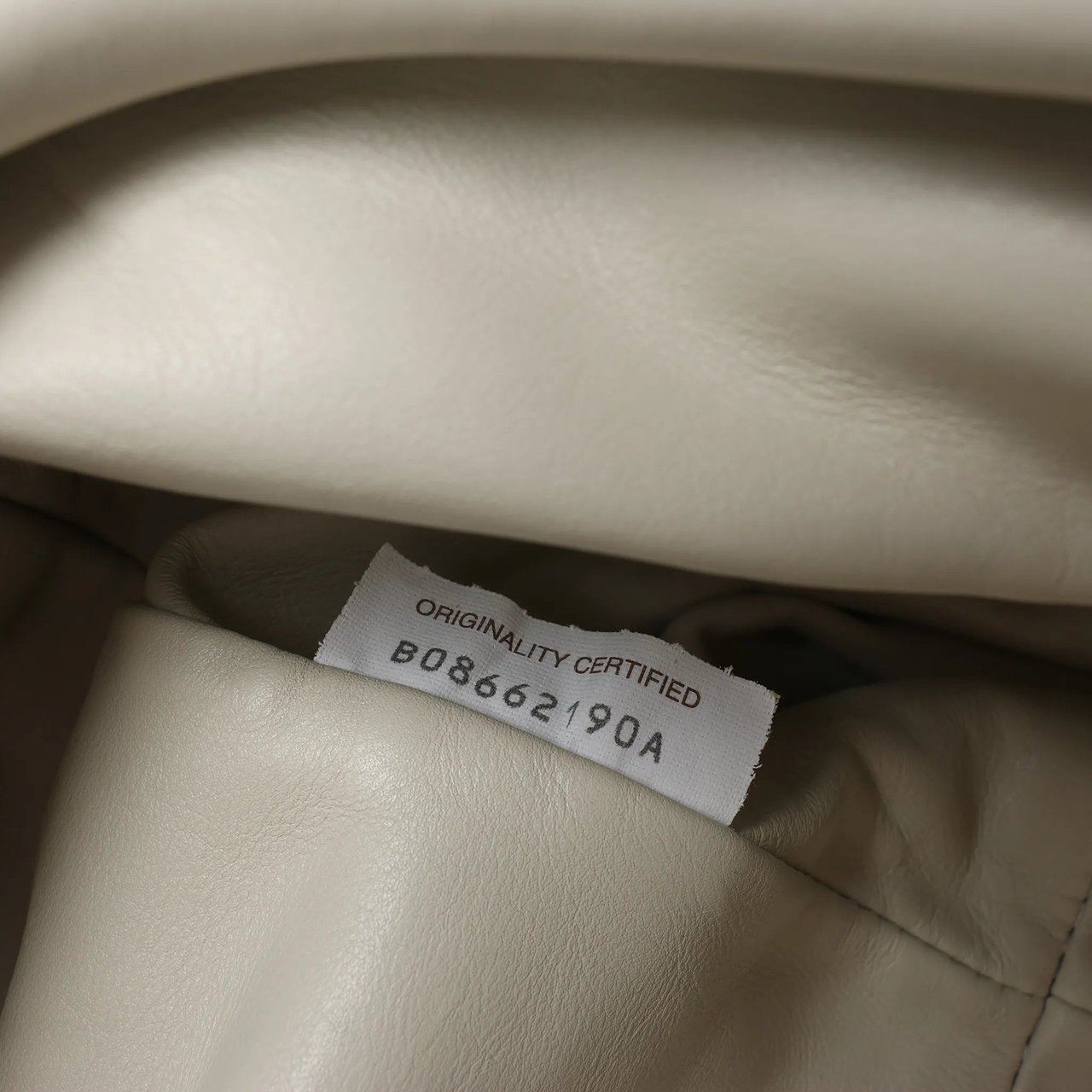 Bottega Veneta The Pouch Oversize Leather Clutch Bag in Beige Beige