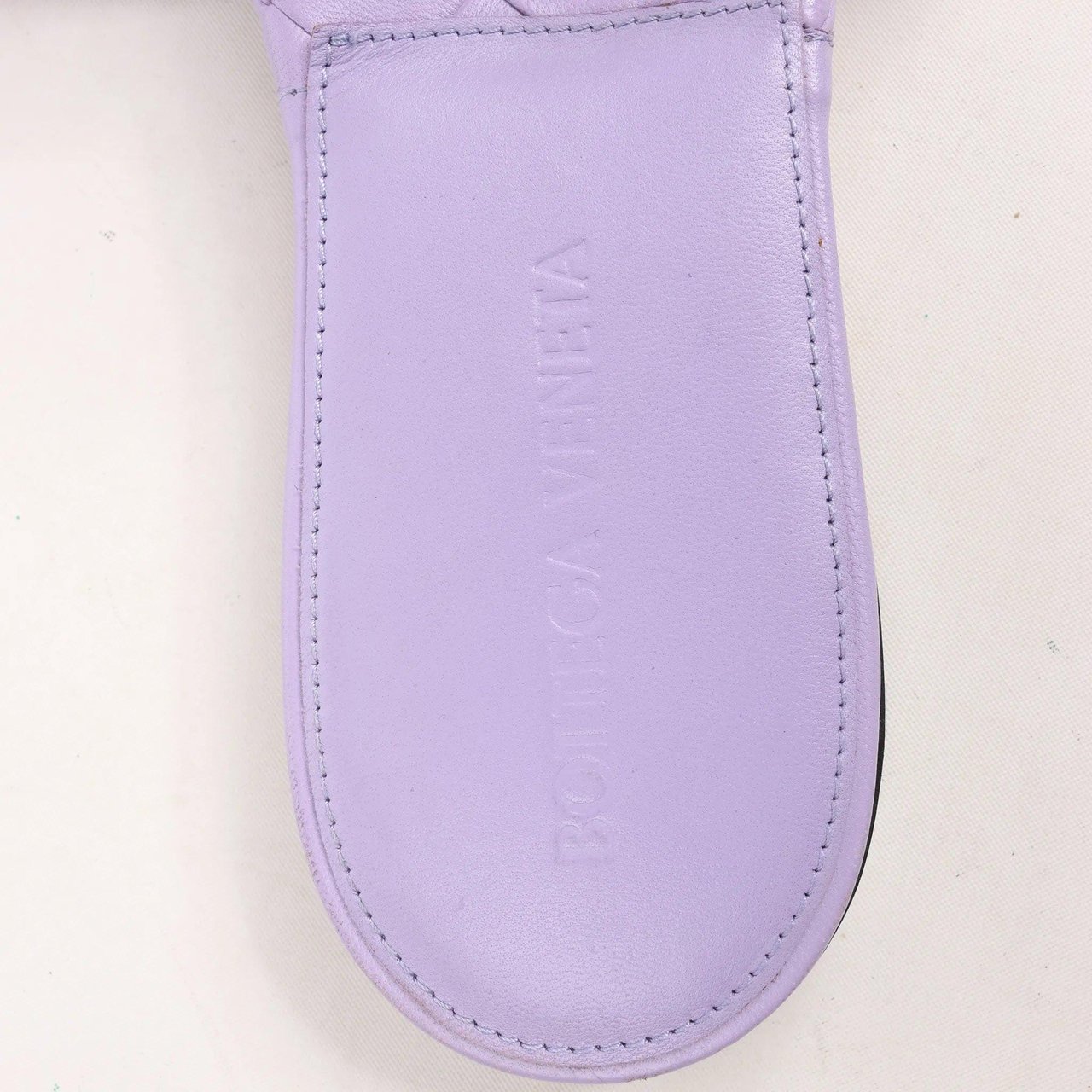 Bottega Veneta Lido Intrecciato Leather Sandals in Purple, Size 37 EU Paars