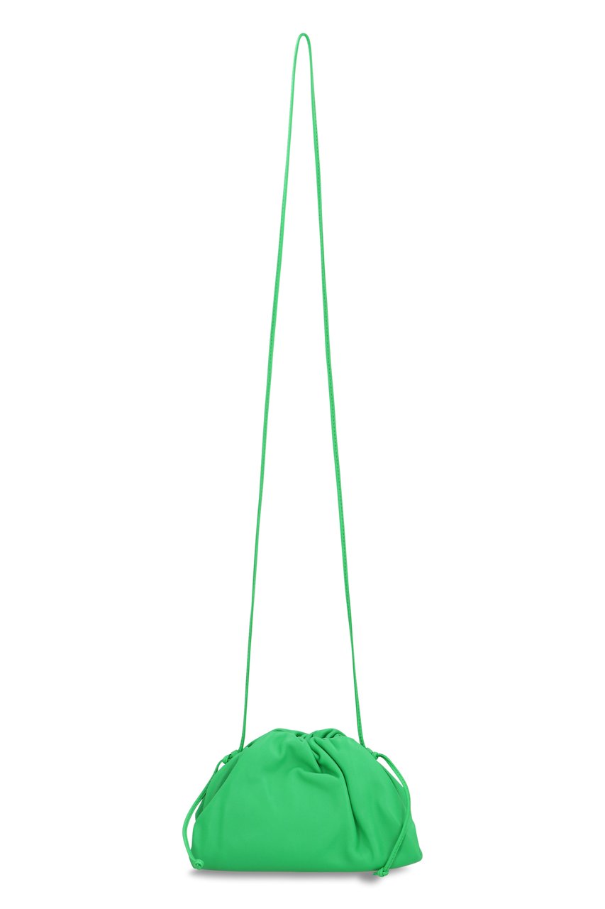 Bottega Veneta Leather Mini Pouch Zilver